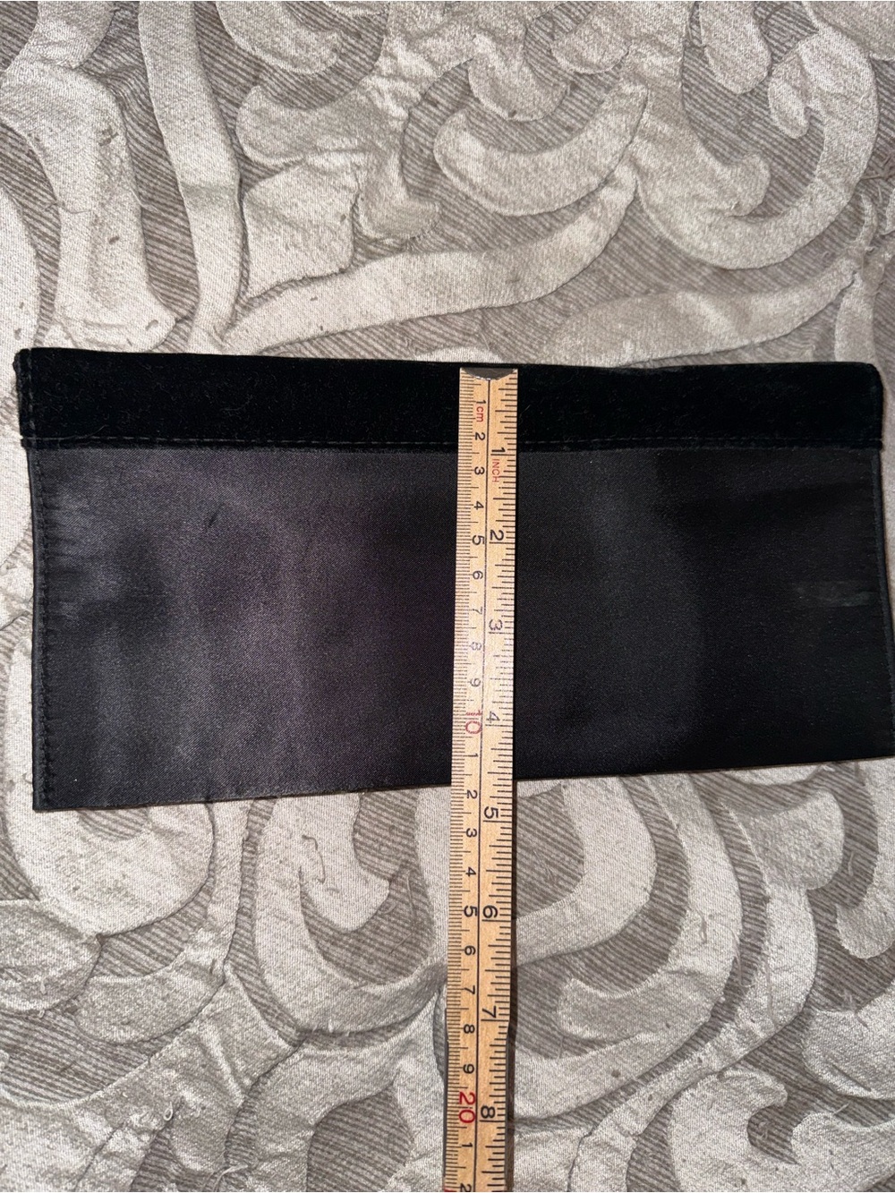 Yves Saint Laurent Black Satin & Velvet Waist Cummerbund with YSL Monogram & ysl - Picture 6 of 9